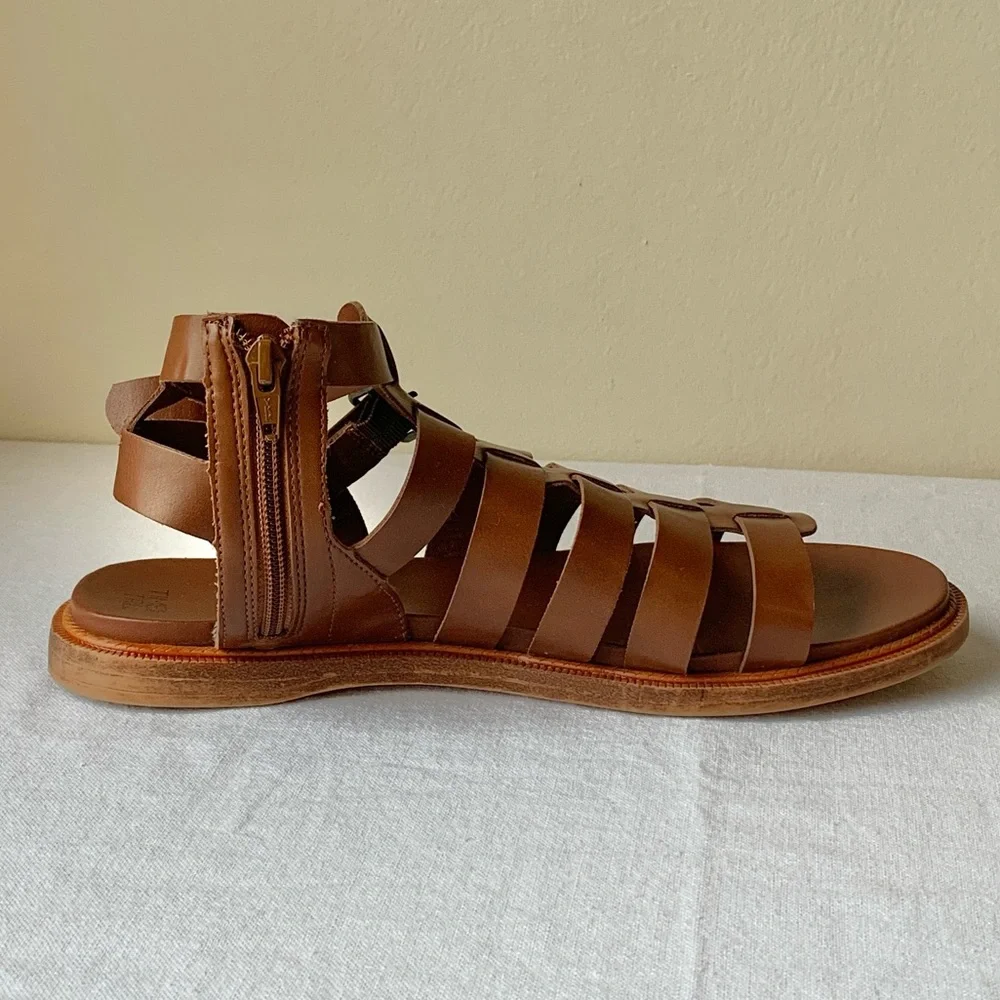 Time and Tru Vegan Leather Fishermancore Women’s Brown Gladiator Sandals 10 - Picture 6 of 9